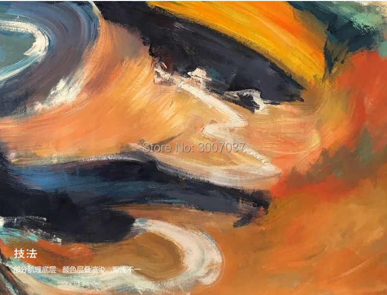 Бесплатная доставка современной ручной живописи маслом на холсте для декора гостиной, ручная работа, абстрактное красочное художественное изображение.