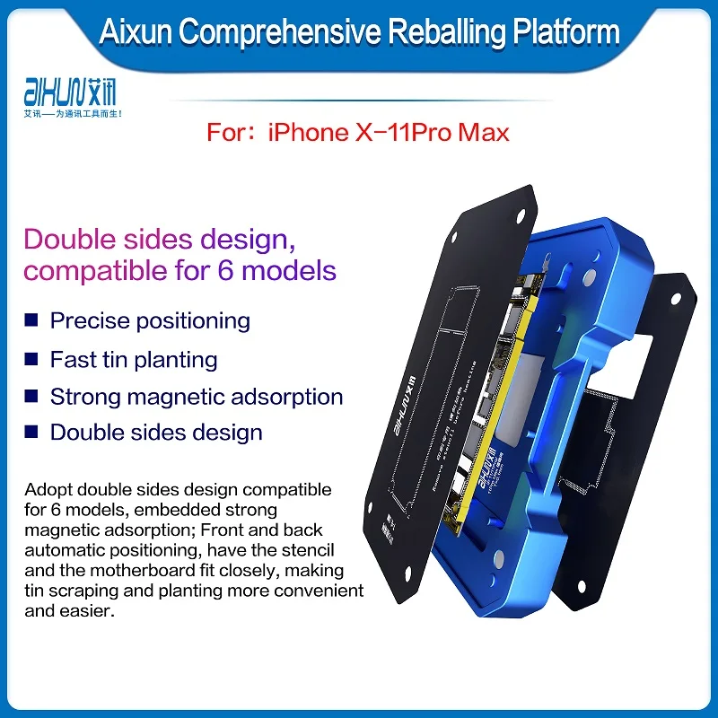 

Универсальная платформа для реболлинга Aixun 6 в 1 для X/XS MAX/11/11PRO/11PRO MAX