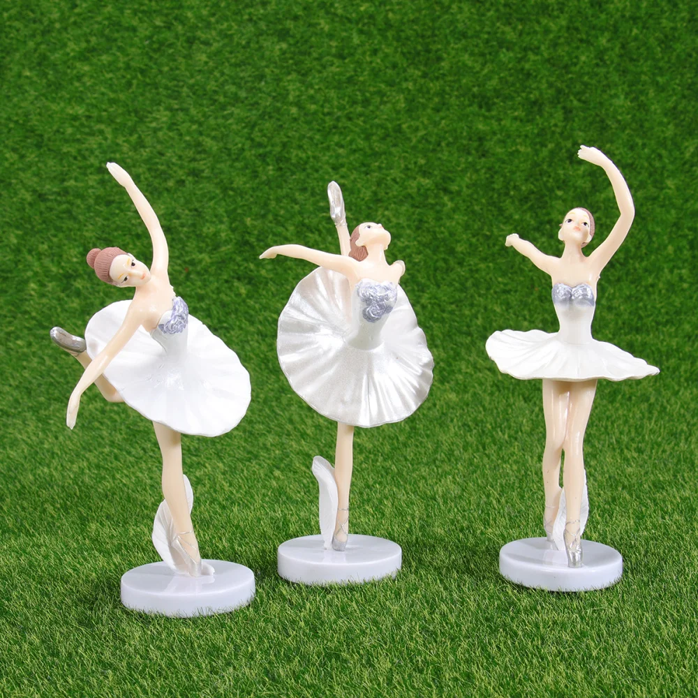 3 шт. статуэтка балерины настольное украшение танцующая девушка поделки