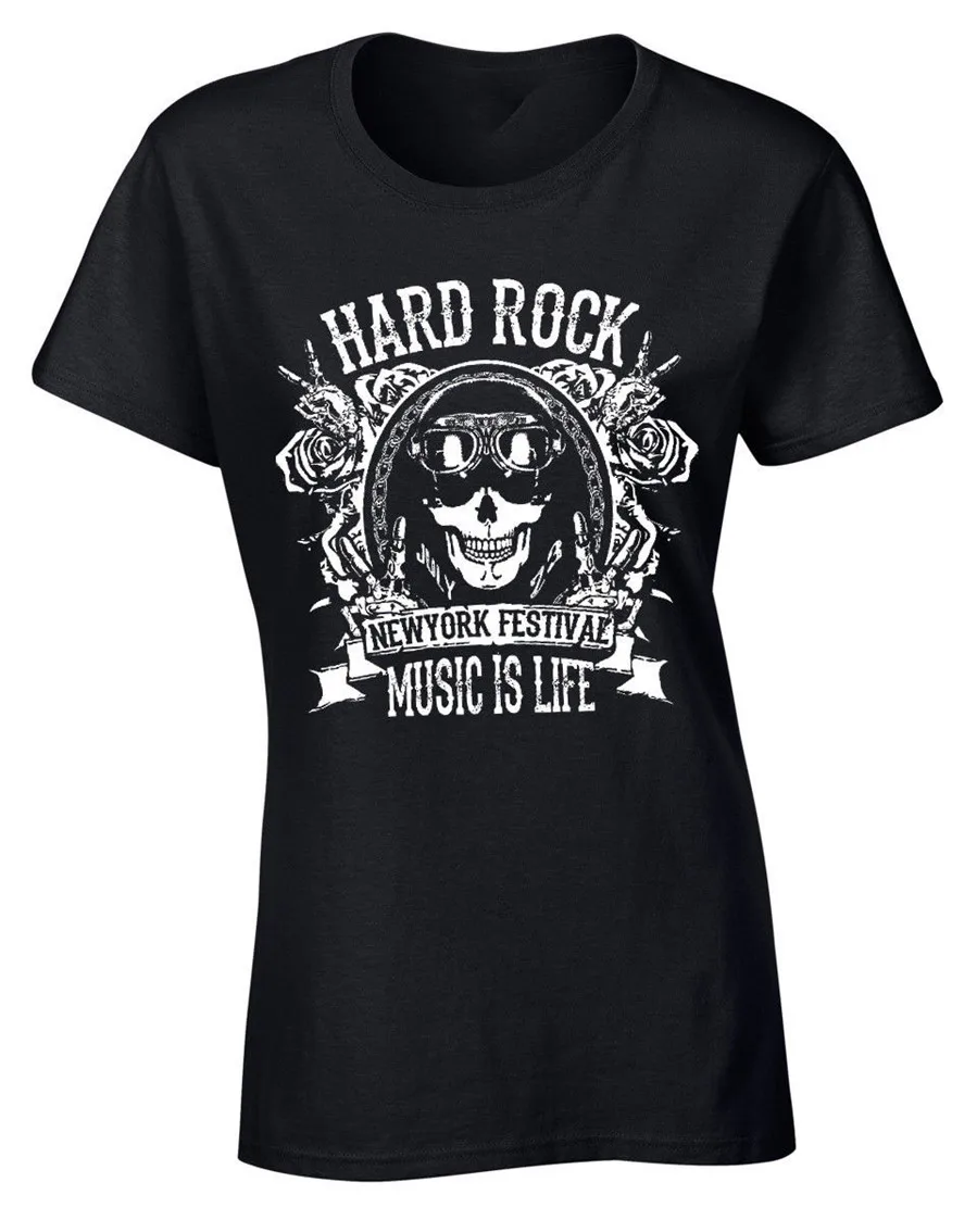 Музыка это жизнь Футболка женская резинка для волос гранж рок фестиваль