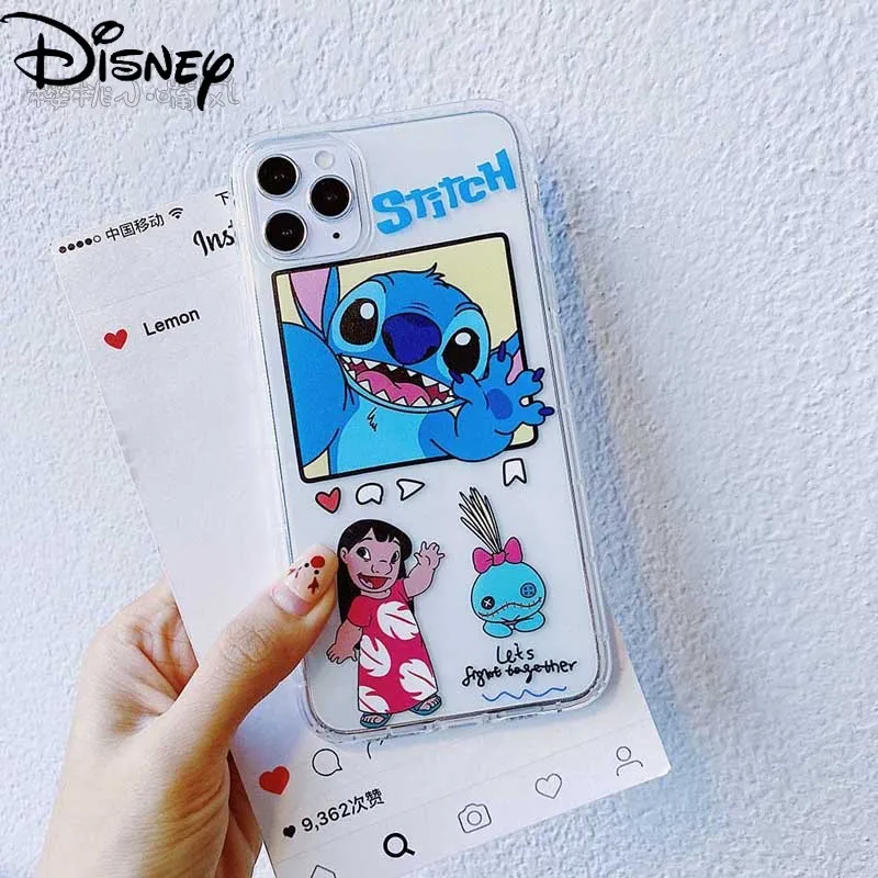 

Disney Cute Stitch Original Phone Case for iPhone 7/8P/X/XR/XS/XSMAX/11/12Pro/12min Phone Girl Case Cover