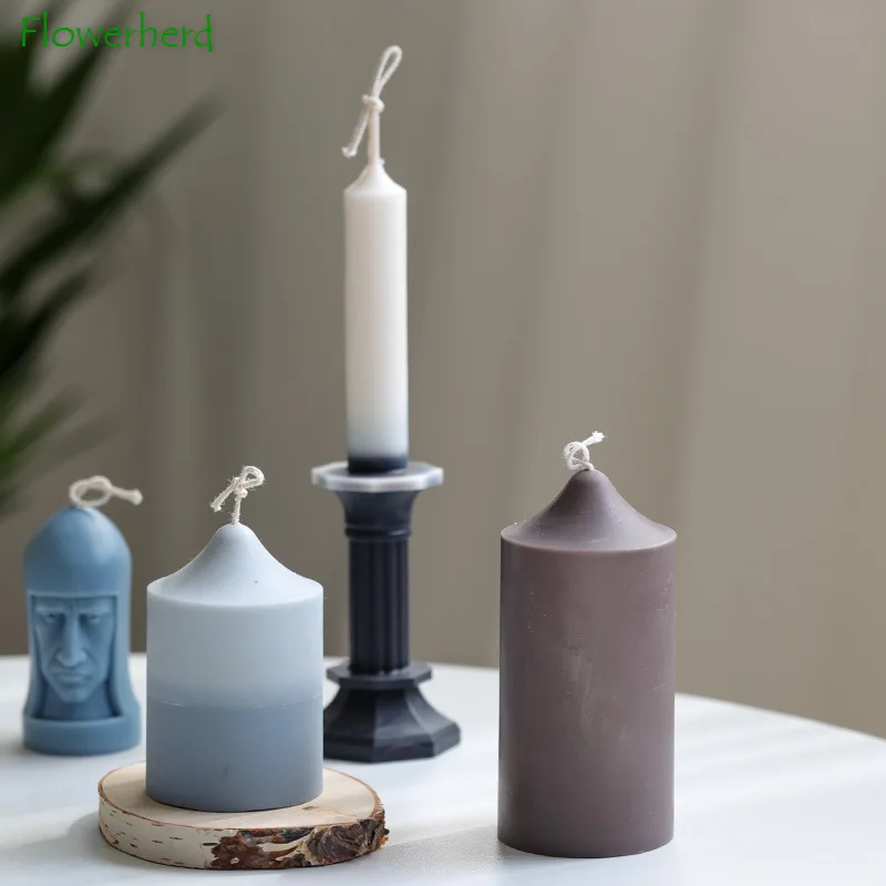 

Новые принадлежности для изготовления свечей, 3d цилиндрическая форма для свечей, свадебный подарок, украшение для дома, формы для свечей дл...