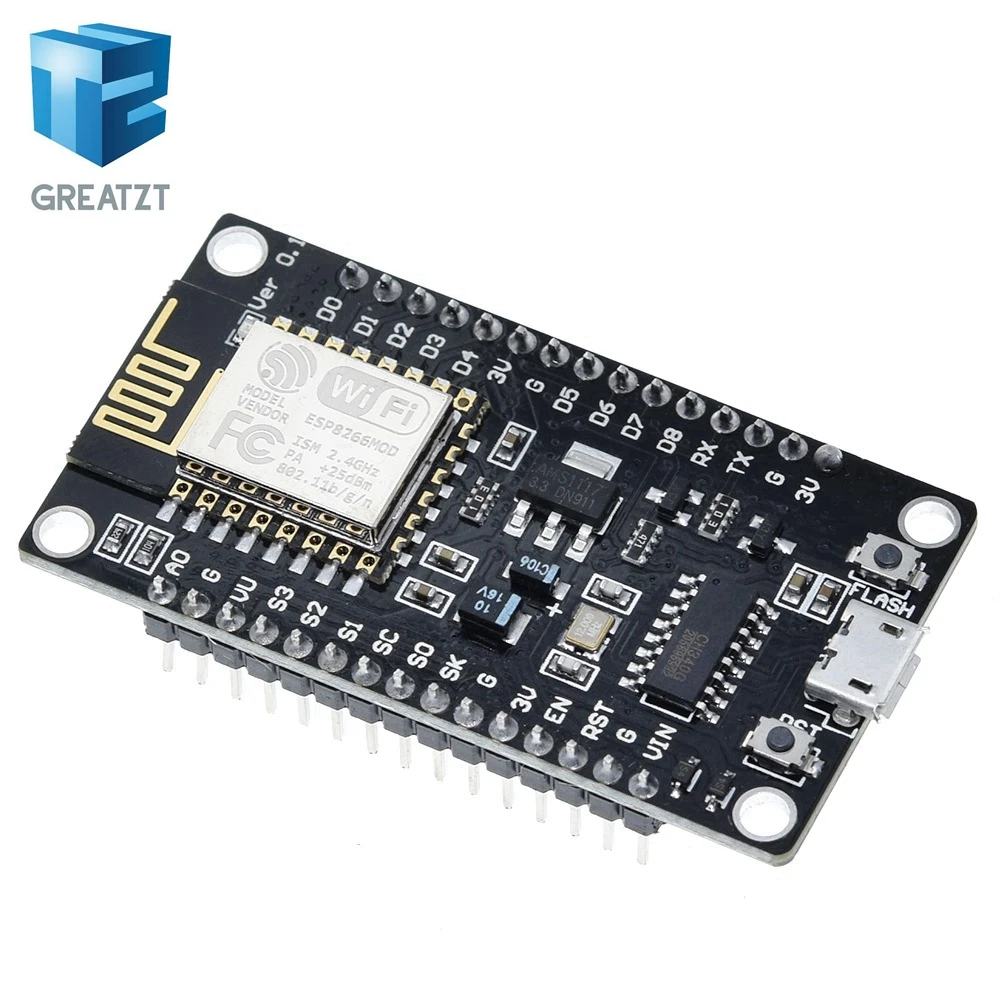Wireless module NodeMcu v3 CH340 Lua WIFI Internet of Things development board ESP8266 with pcb Antenna and usb port for Arduino |