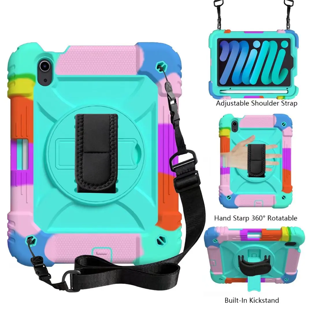 

For IPad Mini6 8.3" 2021 Shockproof Armor Anti-fall Protective Rugged Duty For IPad Mini 6 8.3 Inch 2021 Tablet Cover Case