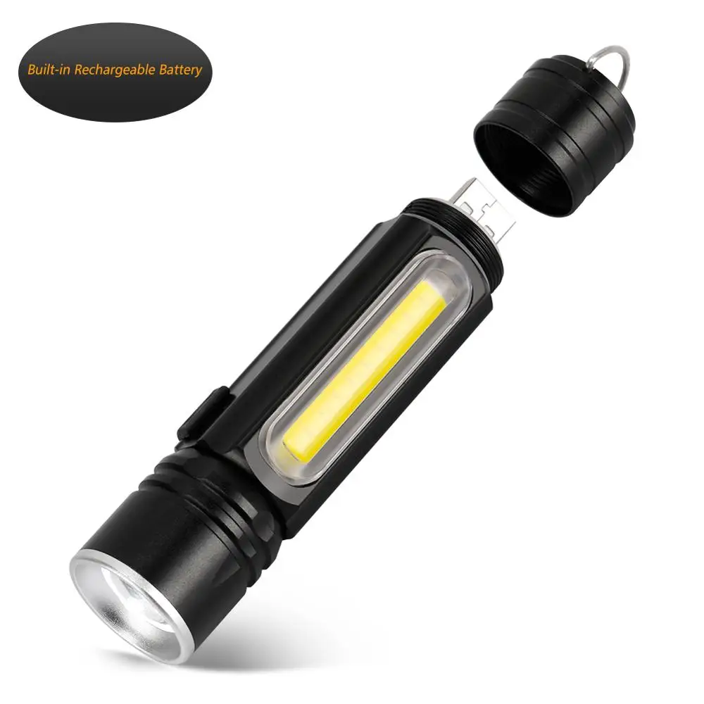 Магнисветильник перезаряжаемый светодиодный фонарик карманный 800 люмен для