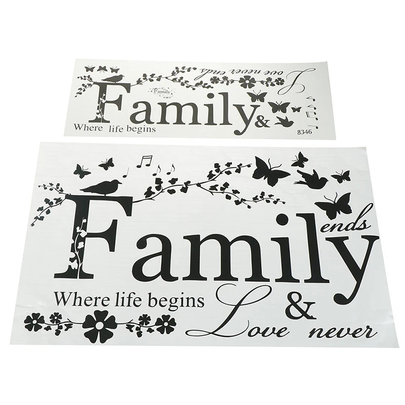 Спальня съемный винил 2 размера 1 шт семейная наклейка на стену с цитатами