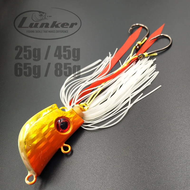 Lunker madai tai kabura резиновая 25 45 г 65 85 металлическая медленная Мормышка красная