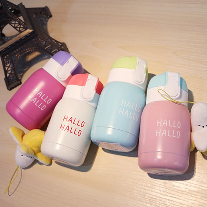 180/350 мл Термос Из Нержавеющей Стали Изолированная бутылка для воды Кофе Молоко