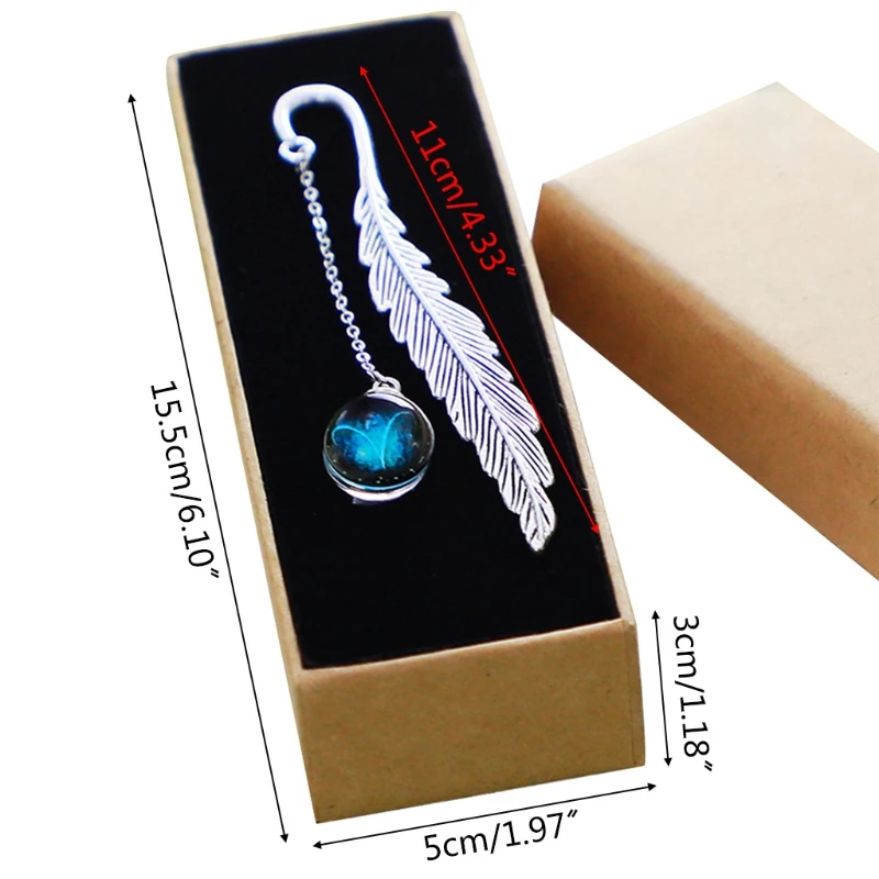 

Creative Noctilucent 12 Constellation Bookmark Pendant Metal Book Mark Stationery School Office Supply