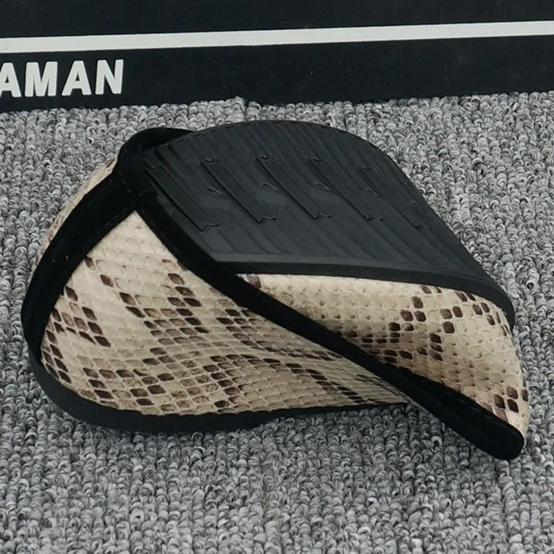 New Women's Snake Print Flat Square Toe Flats Large Size Comfortable Soft-Soled Ballet Shoes Fashion Bow Casual Shoes