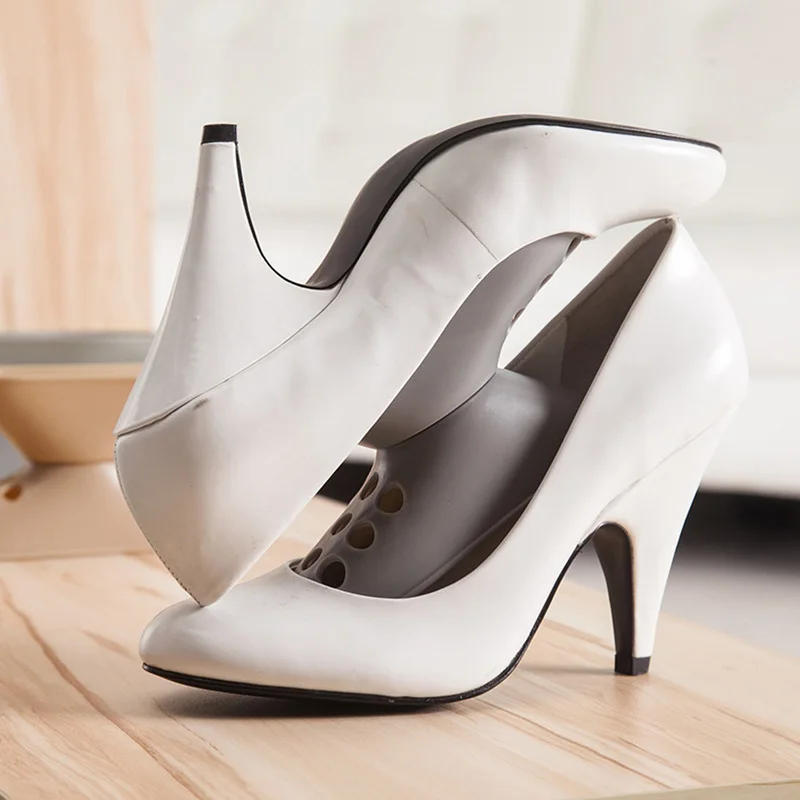 Вешалка для обуви отделки шкафа стеллаж хранения двухуровневый Штабелируемый 3D