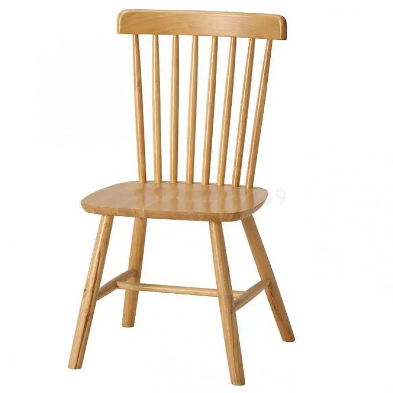 Обеденный стул из массива дерева нордический Виндзорский простой современный