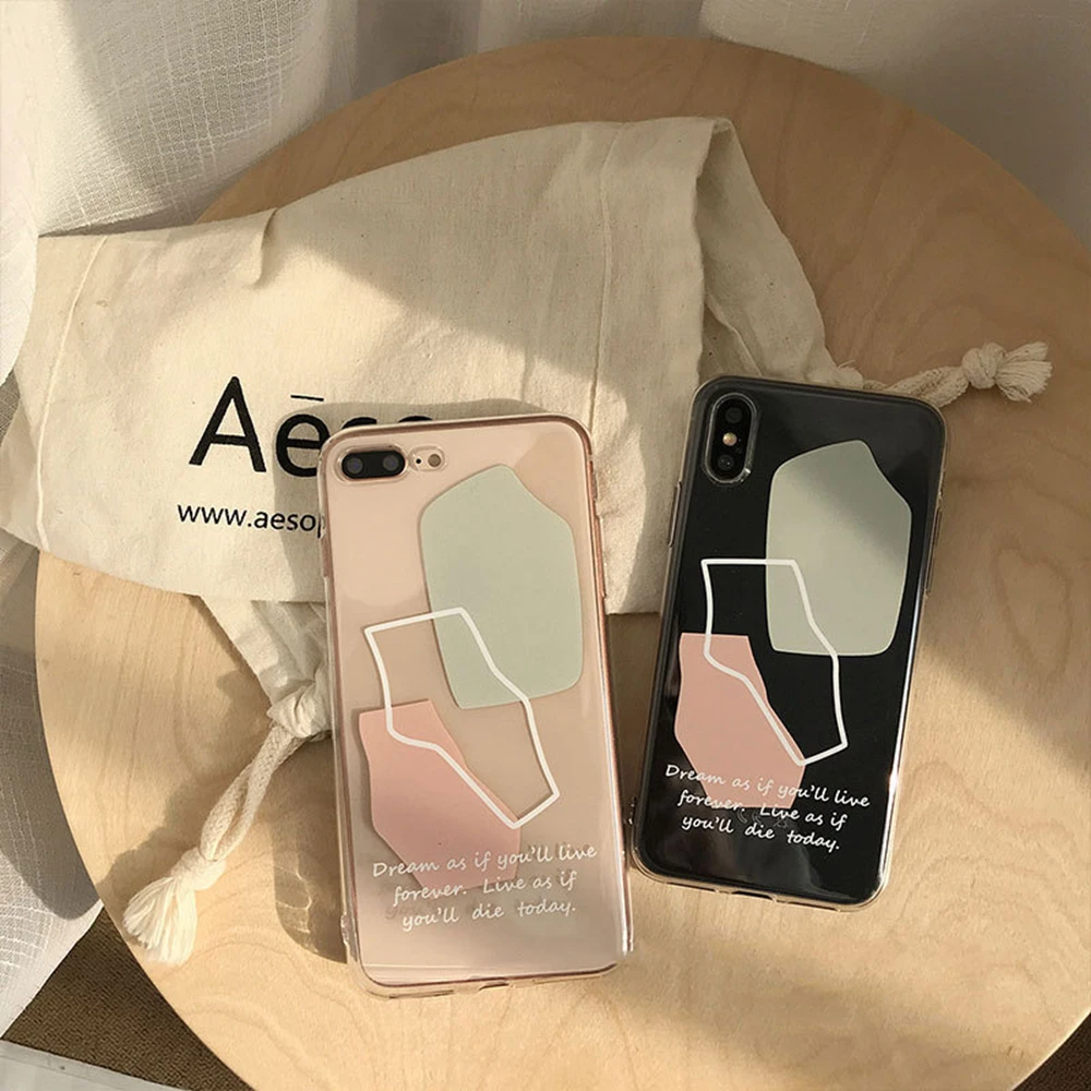 Simple Transparent Phone Case For iPhone SE 2020 11 Pro Max X XR XS 8 7 6 6s Plus Back Cover Clear Protector Shockproof | Мобильные