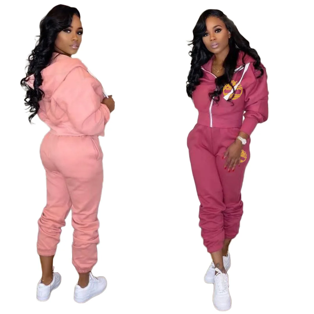 Plus Size 2 TWO PIECE SET Women Clothing Joggers Top+ Pants Tracksuit Track Suits Embroidered Sweatsuits Jogging Femme Outfits