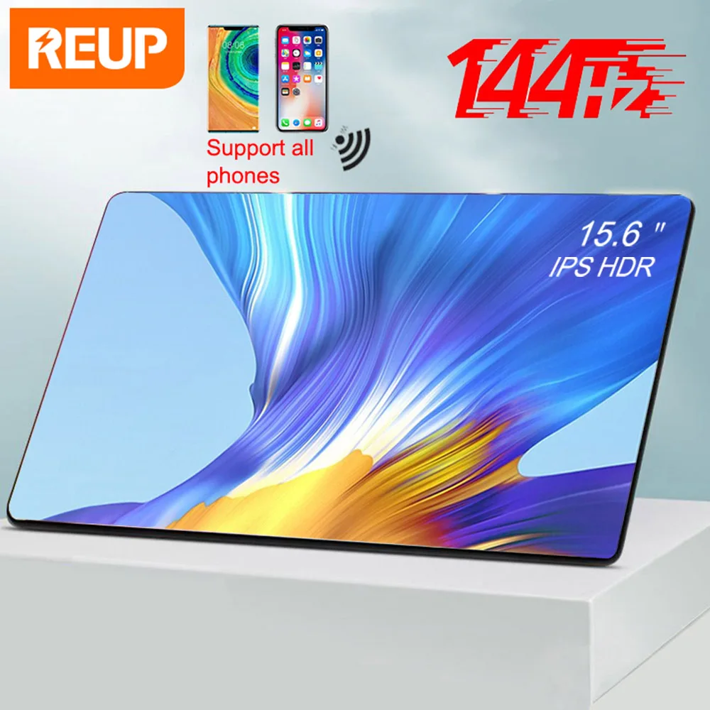 

15.6inch Portable Monitor Touch Screen Usb C HDMI for Xiaomi Huawei Ps4 Xbox Laptop Lcd Gaming Monitor 144Hz Mobile Mini Pc Lcd
