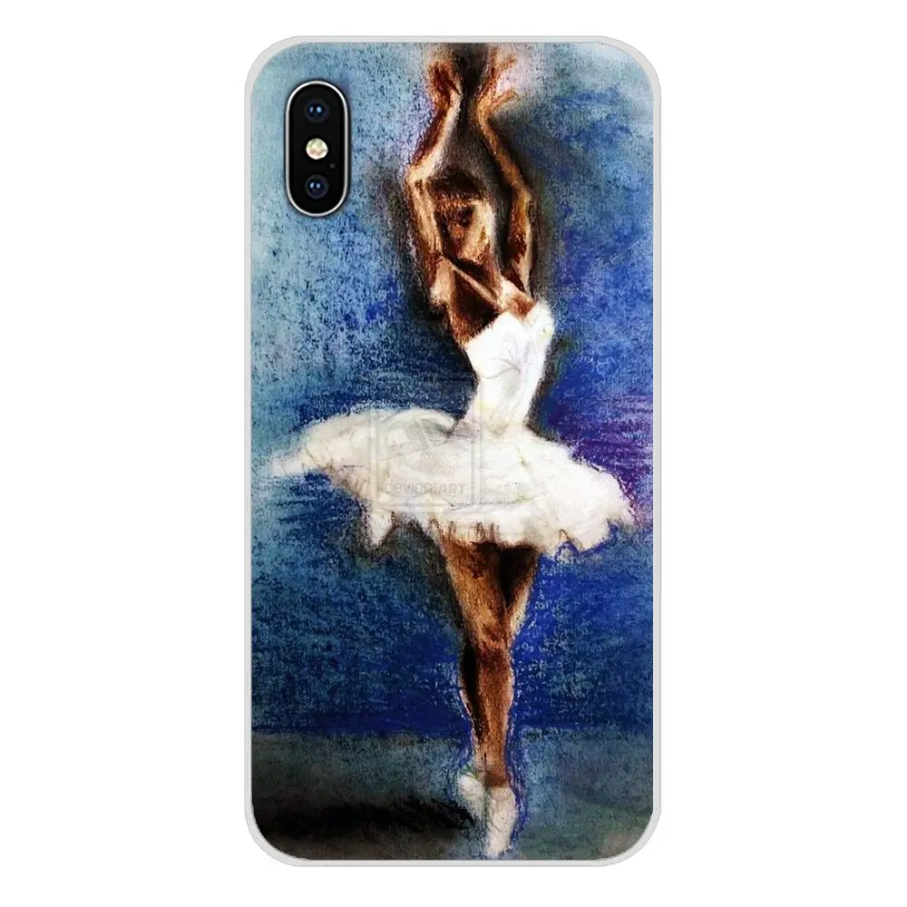 For Apple iPhone X XR XS 11Pro MAX 4S 5S 5C SE 6S 7 8 Plus ipod touch 5 6 Ballet Dancer girl Accessories Phone Cases Covers | Мобильные