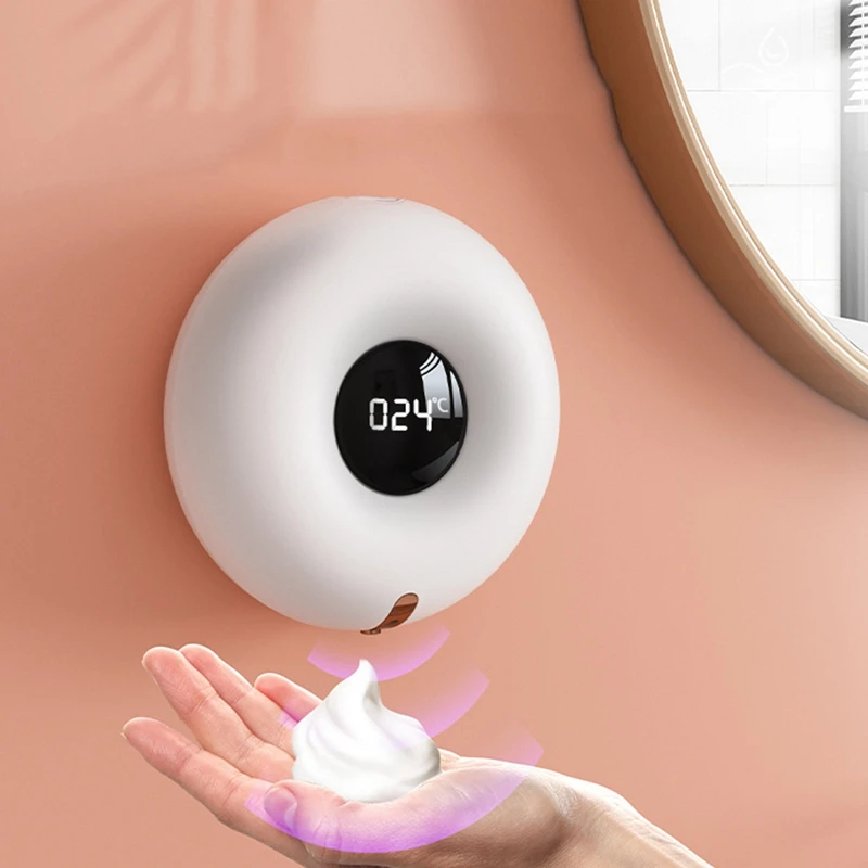 

Автоматический дозатор жидкого мыла с бесконтактным датчиком, Настенный Дозатор пены для мытья рук, с USB зарядкой