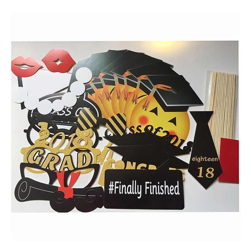 

Halloween Party Photo Props Pirate Paper Beard Eyeball Crow Creative Funny Decoration Supplies Props