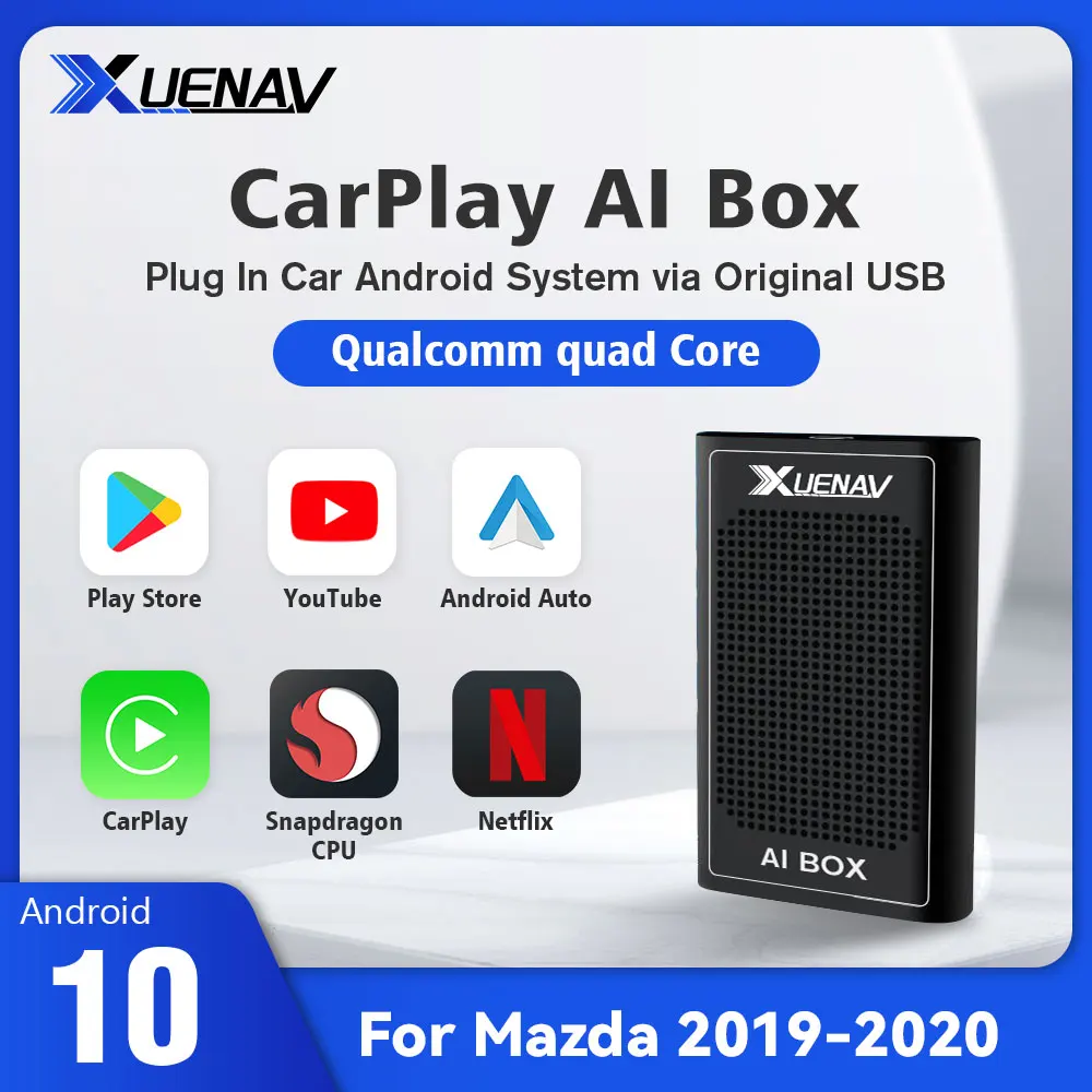 

Wireless Carplay AI BOX For Mazda Series Car Smart Box Support Netflix Youtuebe Google Mirror Link Android Auto Plug and Play