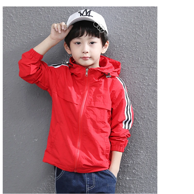 FOENREA Boys Clothes Spring Jacket For Wndbreaker Children Hooded Coat Kids Warm Teenage Autumn Waterproof Coats | Детская одежда и