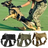 military tactical dog harness front clip law enforcement k9 working pet dog durable vest for small large dogs german shepherd