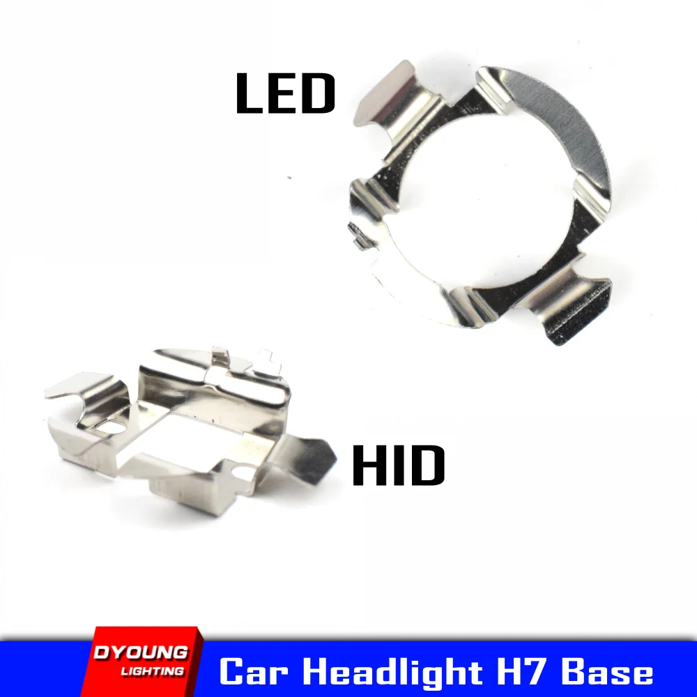 Адаптер для светодиодных фар H7, Цоколь для лампы HID H7, Ксеноновые фары Sokect, фиксатор для Audi Buick, стойка для крепления автомобильных фар, 2 шт. Адаптер для светодиодных фар H7, Цоколь для лампы HID H7, Ксеноновые фары Sokect, фиксатор для Audi Buick, стойка для крепления автомобильных фар, 2 шт.