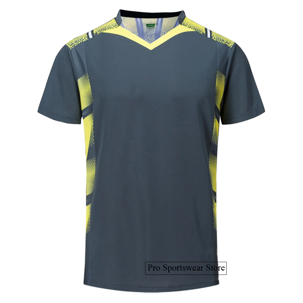 New Badminton shirts Men , sports tshirt Tennis shirts Male , table tennis tshirt , Quick dry Fitness  sport training jerseys
