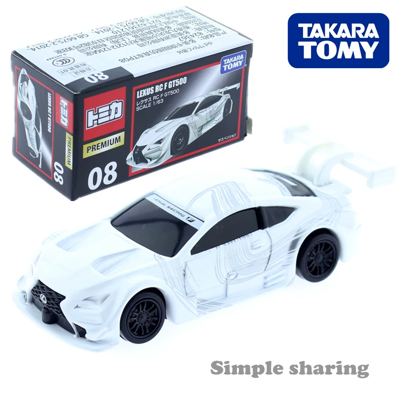 

Автомобили Takara Tomy 1/64 LEXUS RC F GT500, литая металлическая модель автомобиля