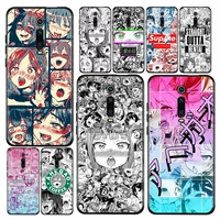 soft tpu cover ahegao manga girl for redmi 9i 9t 9a 9c 9 8a 8 go 7 7a s2 y2 6 6a 5 5a 4x prime pro plus black phone case