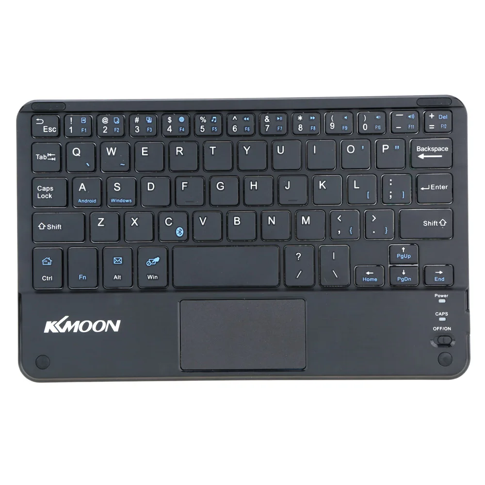 KKmoon 59 клавиш ультратонкая мини Bluetooth клавиатура с сенсорной панелью для Android Windows