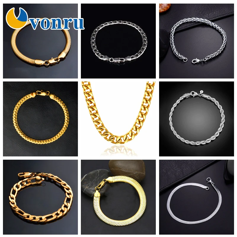 Браслет золотого цвета для мужчин и женщин пара ювелирных изделий Снаряженная