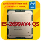 E5-2699AV4 QS Intel Ксеон E5-2699AV4 QS 2,4 ГГц 22-ядер 44 м Смарт Кэш Процессор процессор LGA2011-3 для x99 материнская плата