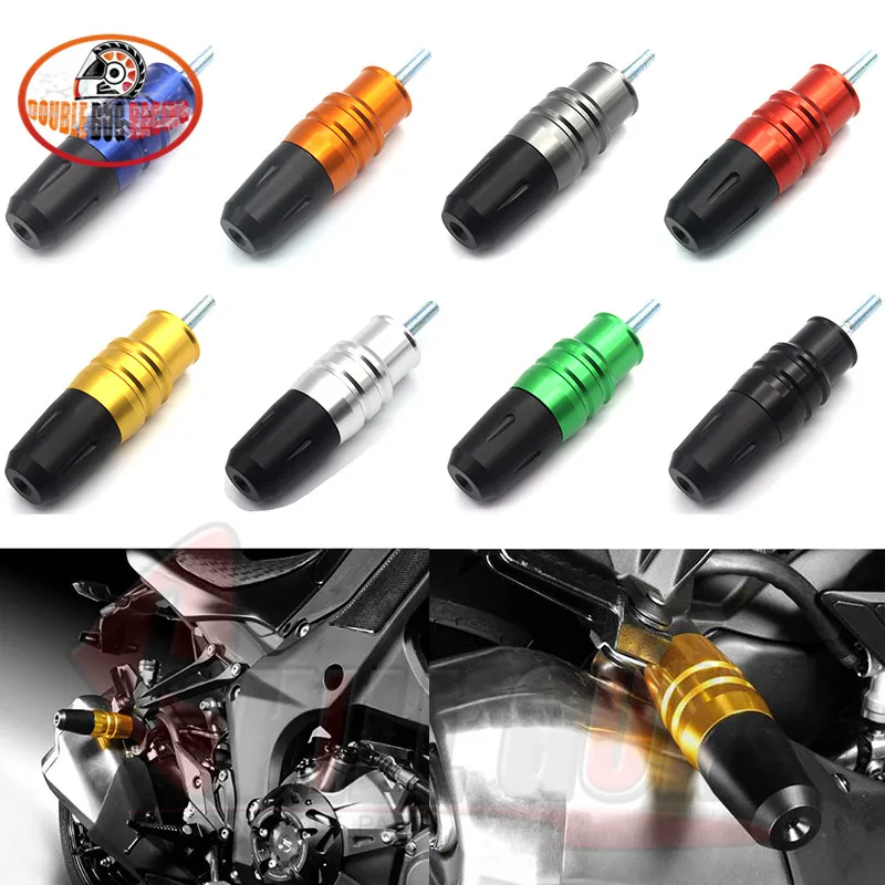 Мотоциклетные CNC аварийные колодки выхлопные слайдеры защита от ударов для Kawasaki