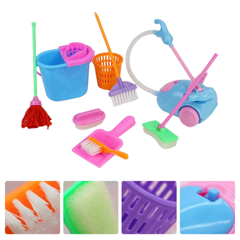 

1 Set Kids Doll House Cleaning Toys Miniature Cleaning Tools Toys