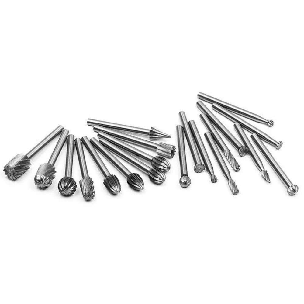 

20pcs Wood Crafts Carving Burrs Mandrel Shank Cutting Grinder Router Rotary Tool