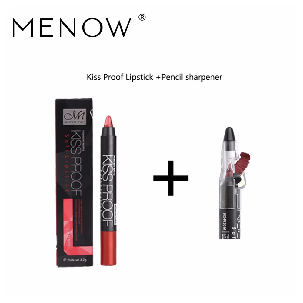 MENOW 19 цветов 1 штука сексуальная красота водостойкая губная помада ручка с