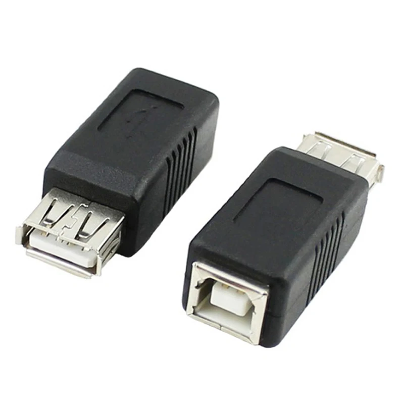 NEW USB Type A Female to Printer Scanner Type B Female Adapter Adaptor Converter Connectors Accessories Wholesale
