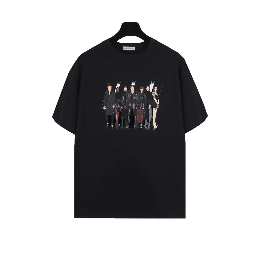 

Футболка Мужская/Женская свободного покроя, топ с цифровым принтом, с прямым вырезом, лето