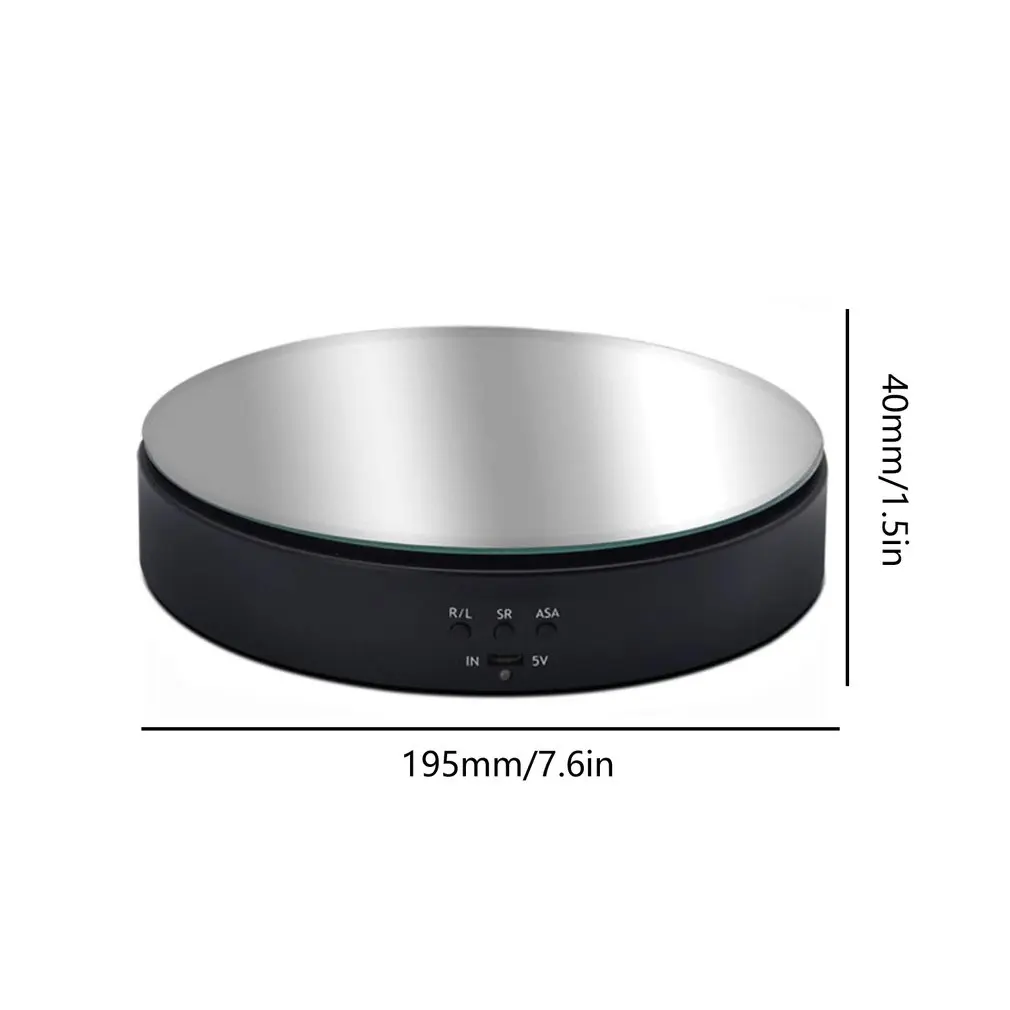 

3 Speeds Electric Rotating Display Stand 360 Degree Turntable Jewelry Holder Battery For Photography Video Shooting Prop