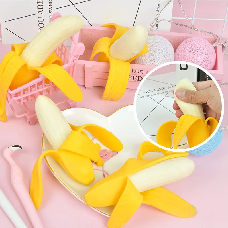 

Banana Squishy Toys Squeeze Antistress Novelty Toy Stress Relief Venting Joking Decompression Funny Toys