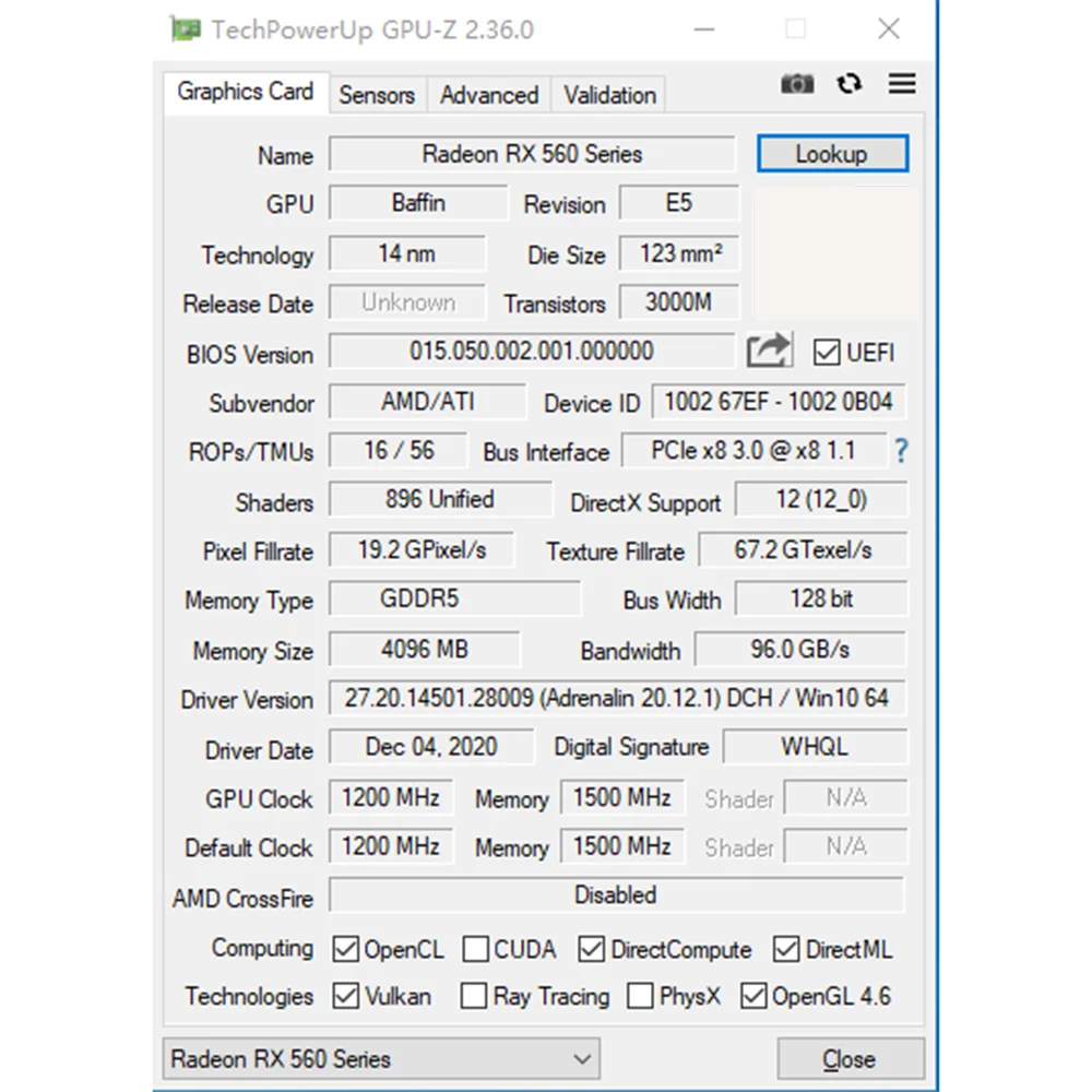 Günstig Yeston RX560-4G D5 LP XL2 Grafikkarte 14nm 1200/6000MHz 4G/128bit/GDDR5 VGA + HDMI-Kompatibel + DVI-D Video Grafikkarte