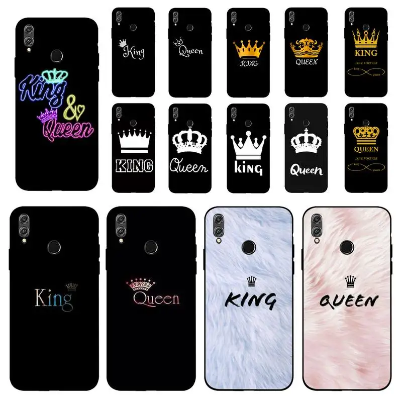 

FHNBLJ King Queen Phone Case for Huawei Honor 10 i 8X C 5A 20 9 10 30 lite pro Voew 10 20 V30
