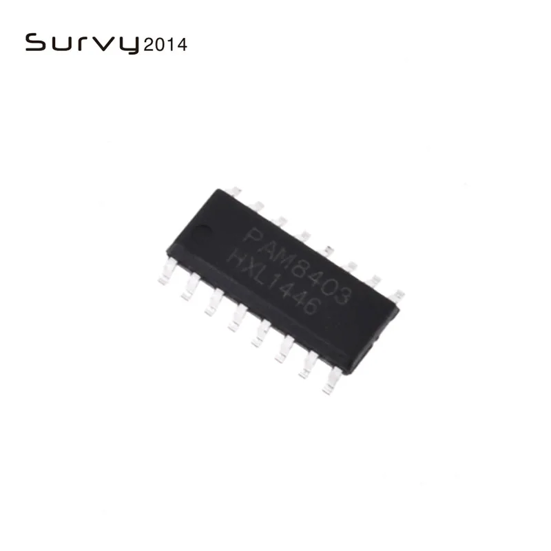 Стерео аудио усилитель PAM8403DR SOP16 PAM8403, чип IC, 100% новая Оригинальная Электроника «сделай сам», 10 шт.