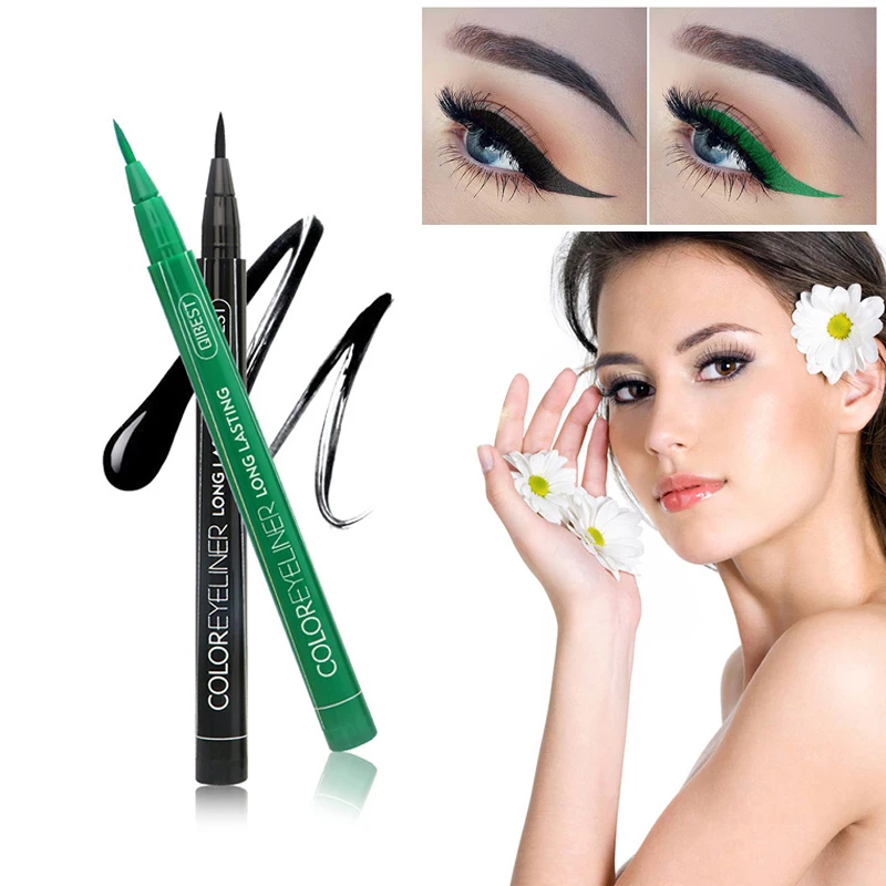 

12 Color Liquid Eyeliner Pen Waterproof Not Blooming Easy To Wear Eyeliner INS Super Fire Color Pen
