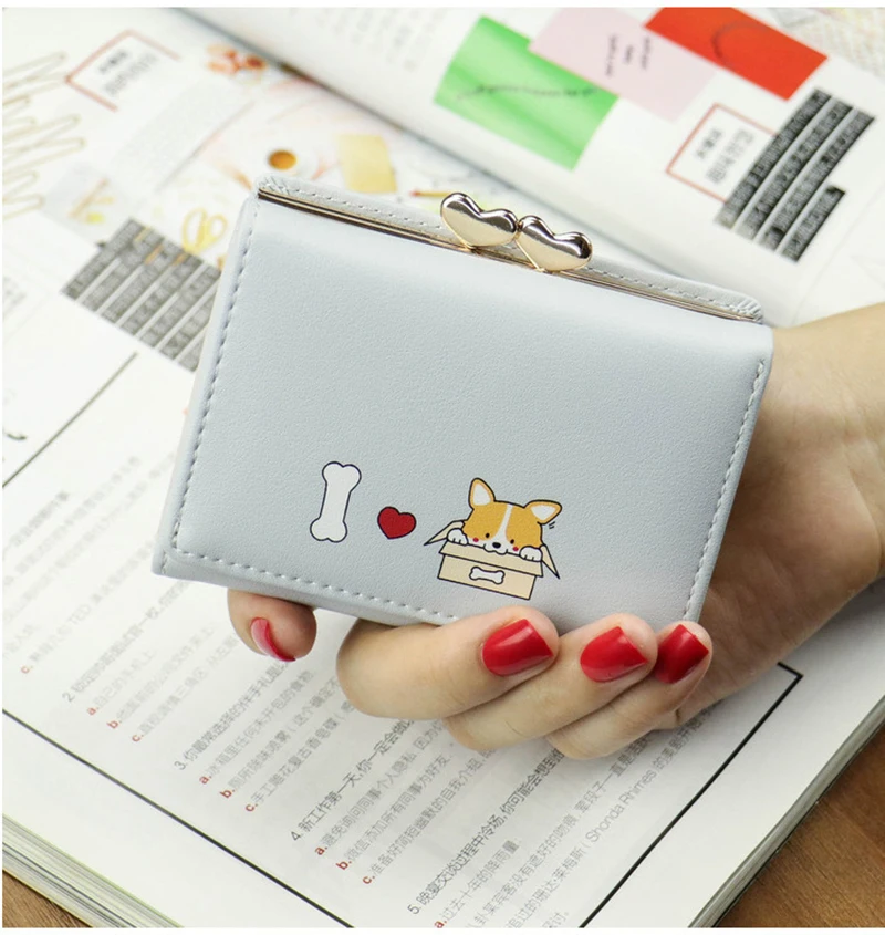 Милый Для женщин s котики мини кошелек женский мультфильм портмоне кошелек для монет бумажники женские кошельки женские Samll Для женщин держатель для карт кожаные кошельки