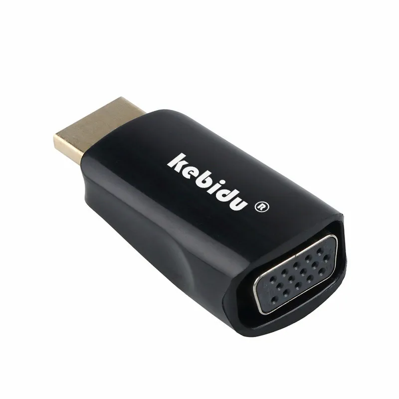 Адаптер Kebidu штырь гнездо с поддержкой HD 1080P HDTV HDMI совместимый к VGA преобразователю