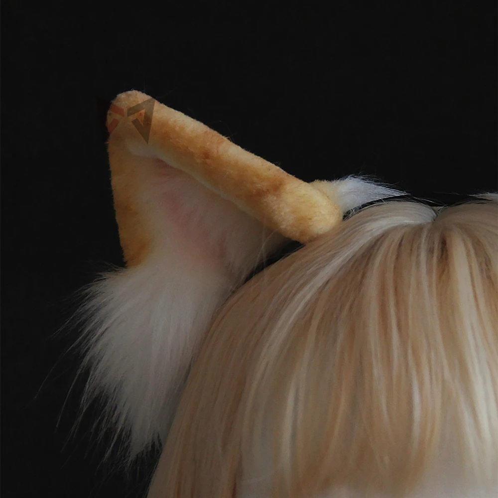 Ручная работа оранжевые кошачьи ушки обручи для волос заколка головной убор