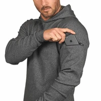 fitness mens sport jacket coat phone pockect hooded running jackets sportswear workout jogging jacket men sweatshirts hoodie