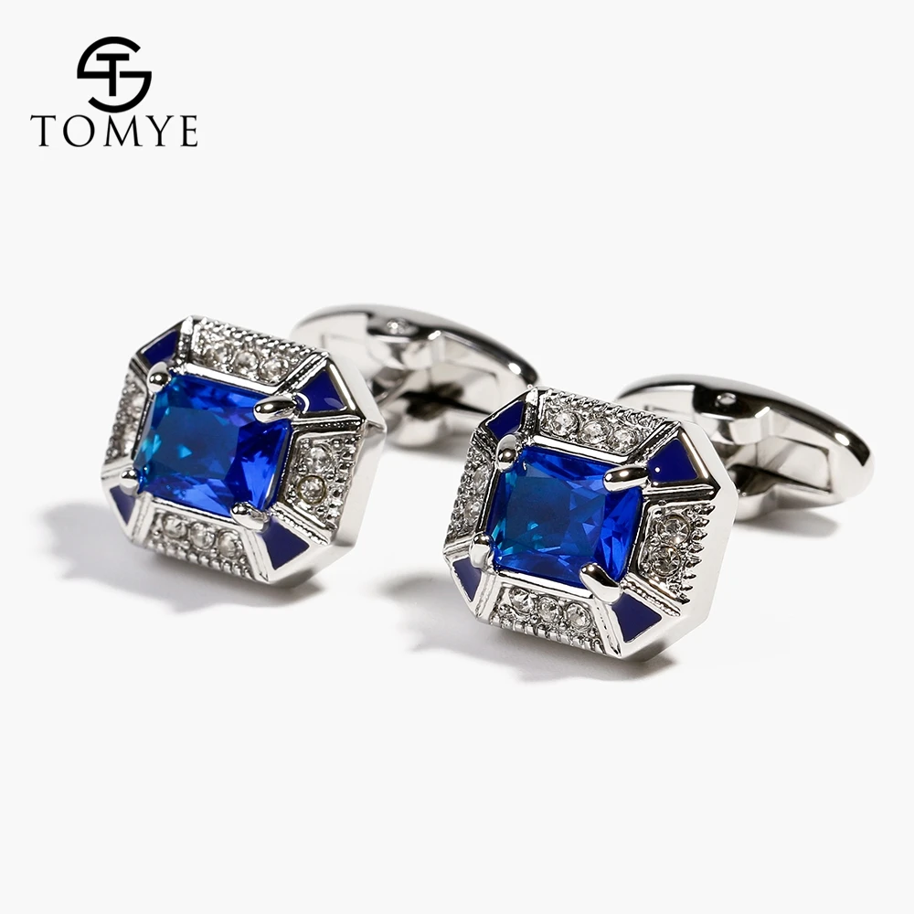 XK18S014 TOMYE мужские высококачественные французские коричневые опаловые запонки для рубашек, одноцветные повседневные Простые Модные аксессуары для свадьбы XK18S025 - Окраска металла: XK18S014