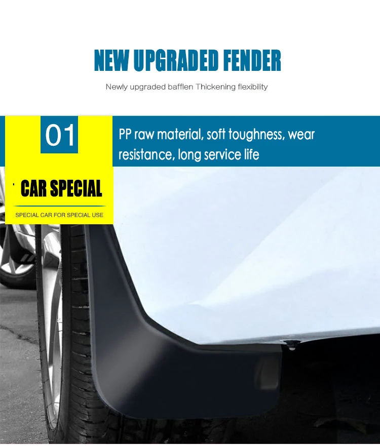 4pcs/set Car Mud Flaps Front Rear Mudguard Splash Guards Fender Mudflaps For Tesla Model 3 + Fixing Screw | Автомобили и